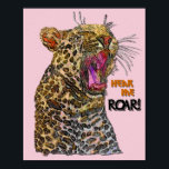 Affiche Pop Art tacheté Leopard<br><div class="desc">Un léopard tacheté ! Aimez-vous les chats sauvages ? Commencé comme une peinture de moi puis joué avec elle pour créer cette option. Quand j'ai pris cette photo, ce type était très malheureux, son petit déjeuner était en retard et son mécontentement a été exprimé.</div>