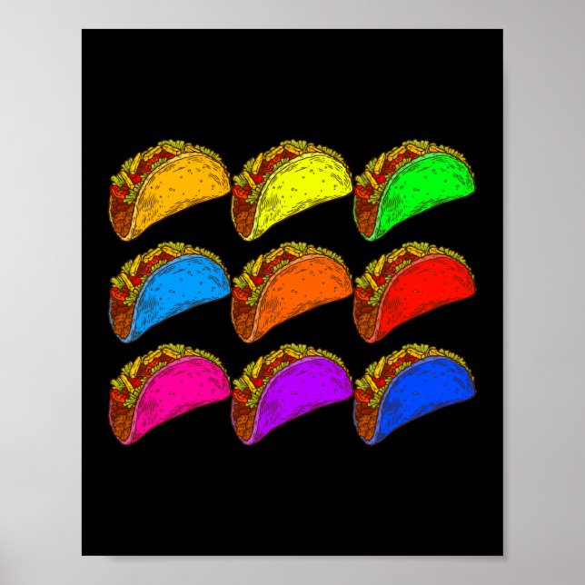 Affiche Pop Art Taco (Devant)