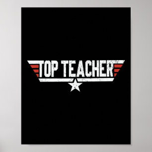 Affiche Pop Culture Top Appréciation de l'enseignant Super