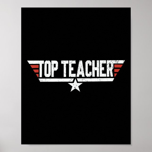 Affiche Pop Culture Top Appréciation de l'enseignant Super (Devant)
