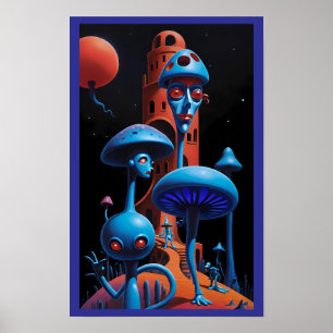 Affiche Pop dans un rêve psychédélique