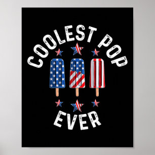 Affiche Pop Ever Ice Cream Amérique 4 juillet
