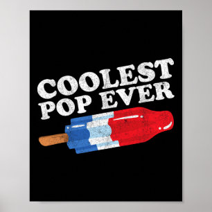 Affiche Pop Ever Popsicle Funny Retro Bomb Fête des pères