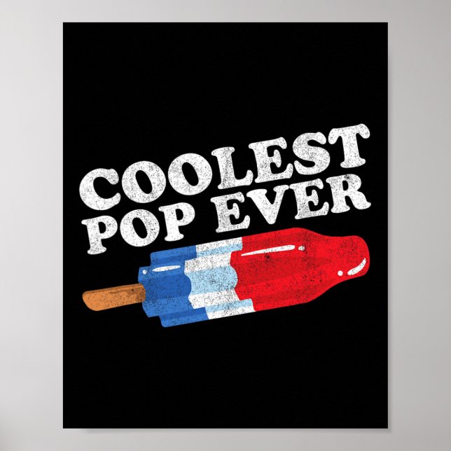Affiche Pop Ever Popsicle Funny Retro Bomb Fête des pères  (Devant)