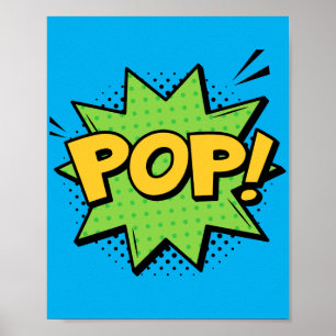 Affiche Pop ! Une comique Pop Art vibrante