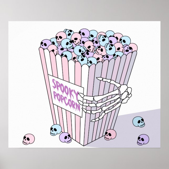 Affiche Popcorn éffrayant (Devant)