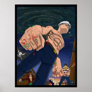 Affiche Popeye the Sailor Man 