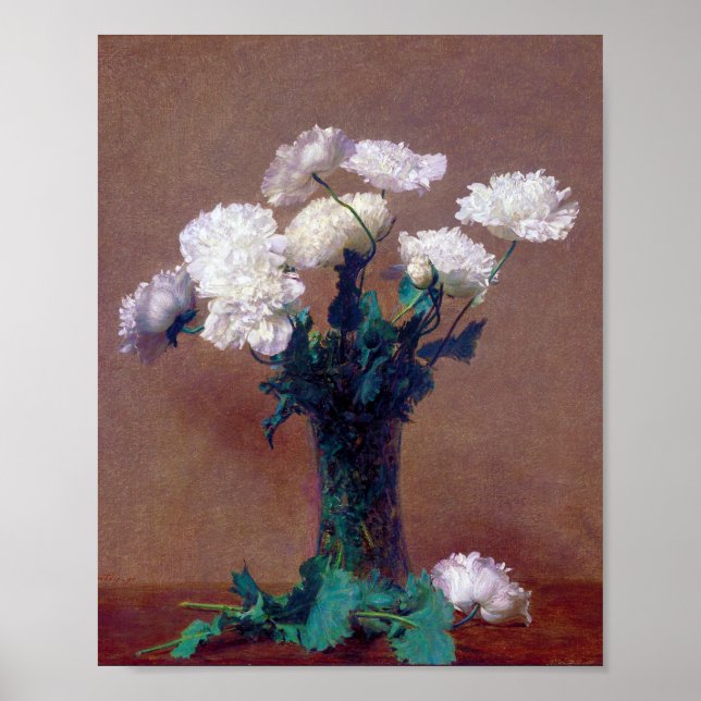 Affiche Poppies, Henri Fantin-Latour (Devant)