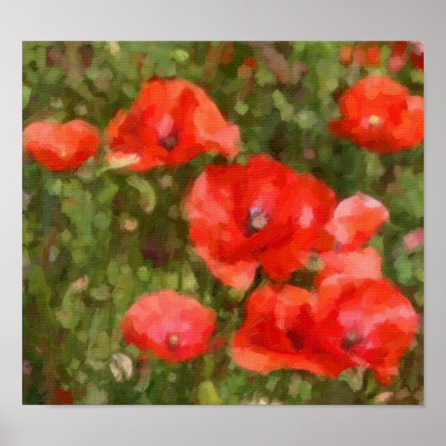 Affiche Poppies rouges (Devant)