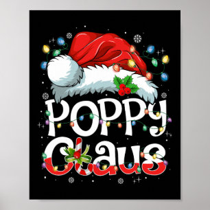 Affiche Poppy Claus Xmas Père Noël Correspondre Famille No