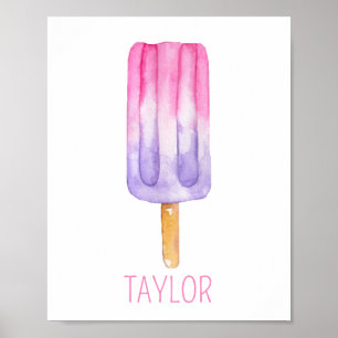Affiche Popsicle Aquarelle