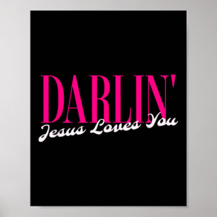 Affiche Populaire Chéri Jésus Vous Aime Cool Country Sud