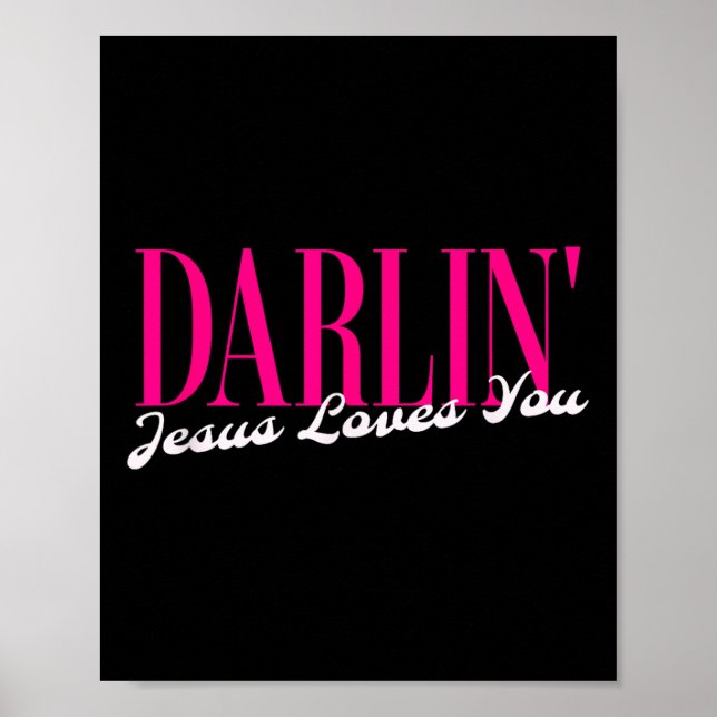 Affiche Populaire Chéri Jésus Vous Aime Cool Country Sud (Devant)