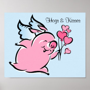 Affiche Porc de Valentine