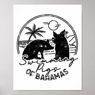 Affiche Porcs Nageurs Du Hamas - Vacances Hamas Plage De L