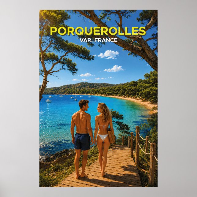 Affiche Porquerolles (Devant)