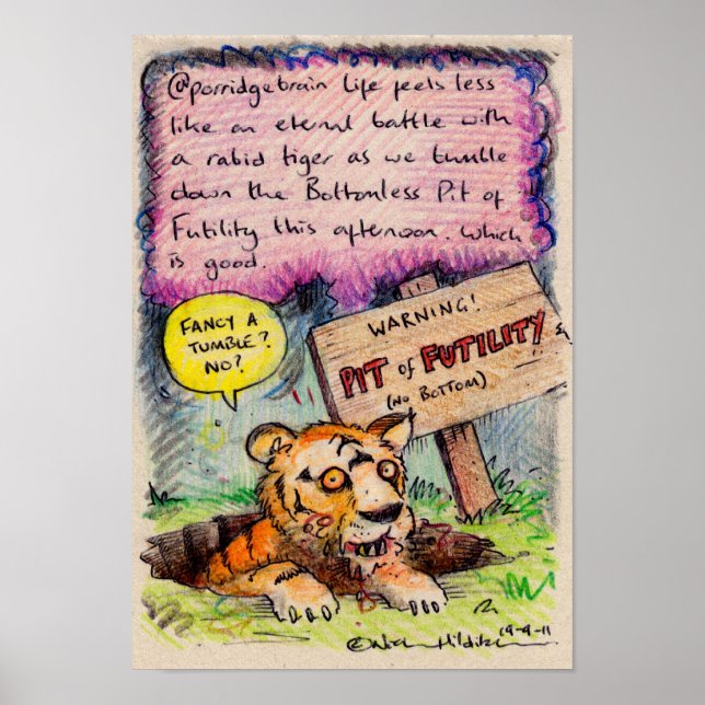 Affiche @porridgecerveau irkafirka print (Devant)