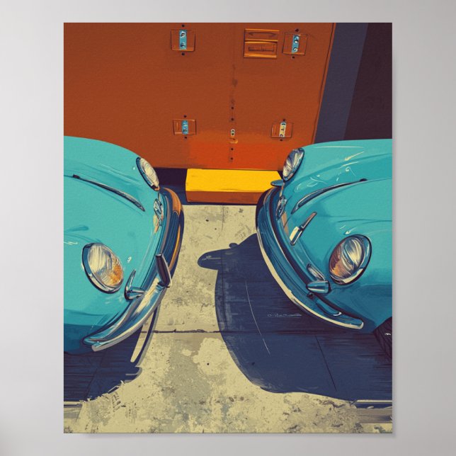 Affiche Porsche 356 (Devant)