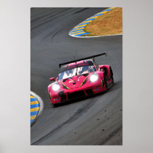 Affiche Porsche 911 RSR no85 24 Heures du Mans 2023