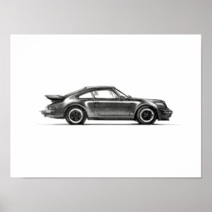 Affiche Porsche 930 Turbo Imprimer 12x16