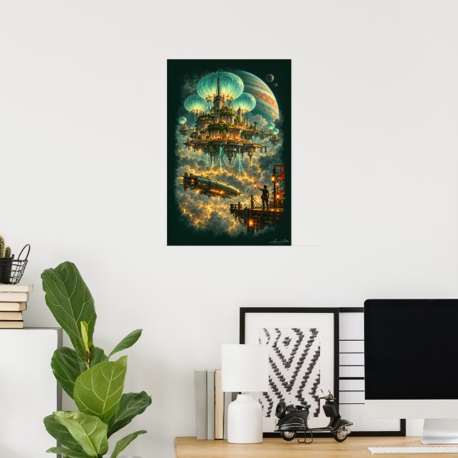Affiche Port au-dessus de la tempête (Bureau à domicile)