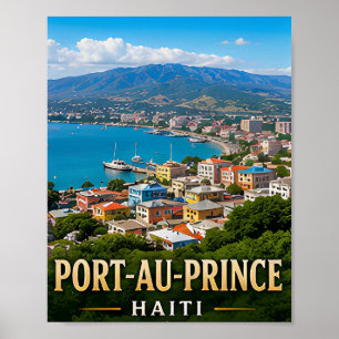 Affiche Port-au-Prince Collines des Caraïbes et Patrimoine