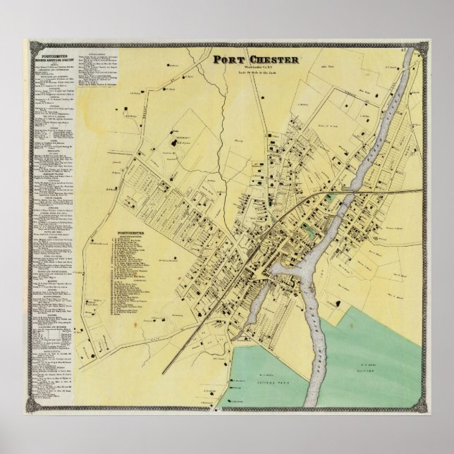 Affiche Port Chester, NY (Devant)