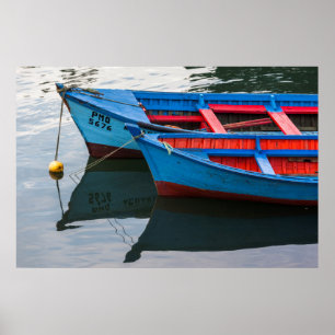 Affiche Port d'Angelmo, bateaux de pêche.