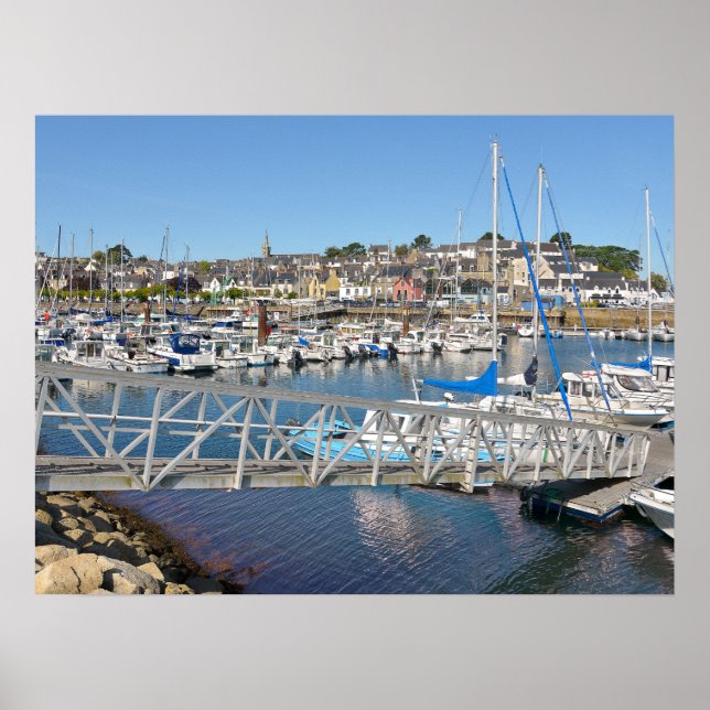 Affiche Port de Douarnenez en France (Devant)