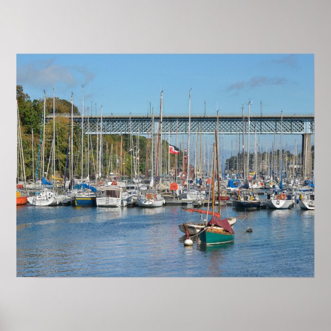 Affiche Port de Douarnenez en France (Devant)