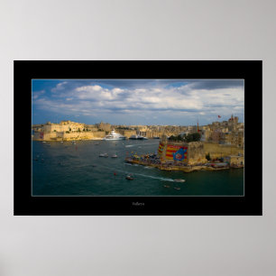 Affiche Port de La Valette (île de Malte)