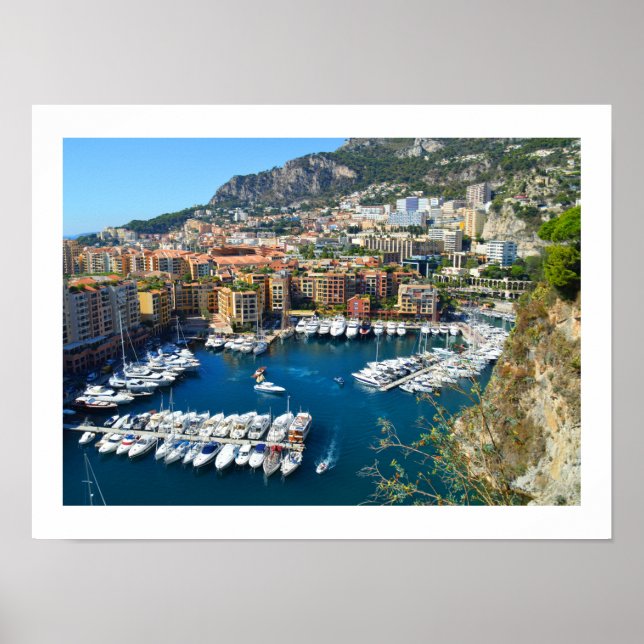 Affiche Port de Monaco (Devant)