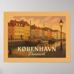 Affiche Port de Nyhavn à Copenhague