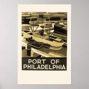 Affiche Port de Philadelphie