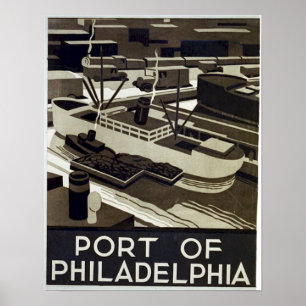 Affiche Port de Philadelphie