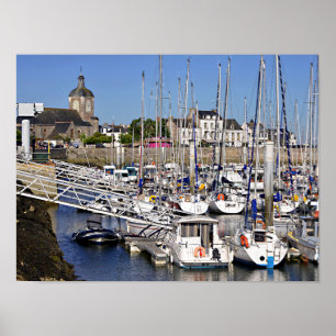 Affiche Port de Piriac-sur-Mer en France