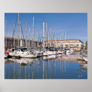 Affiche Port de Rochefort en France