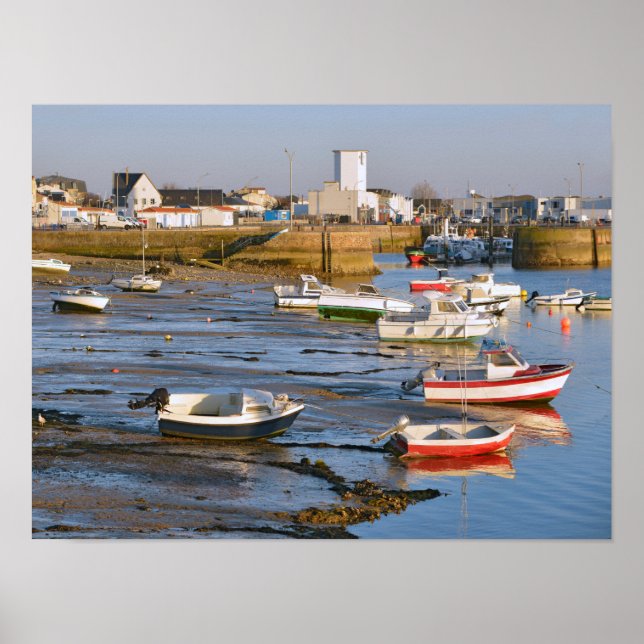 Affiche Port de Saint-Gilles-Croix-de-Vie en France (Devant)