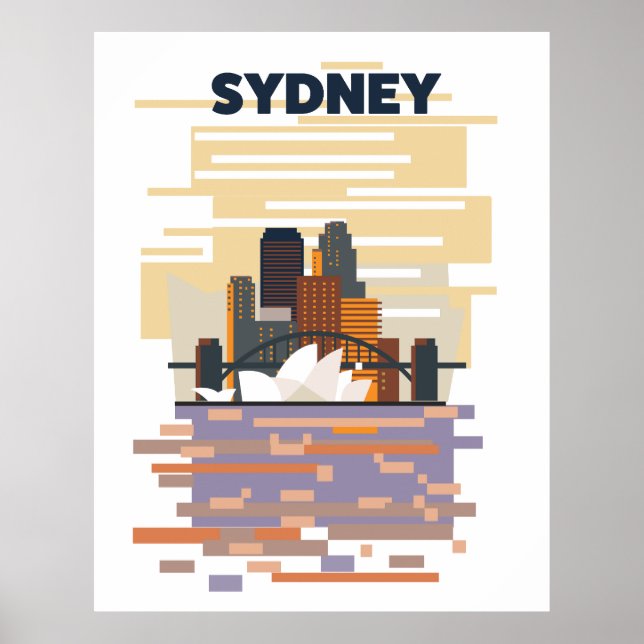 Affiche Port de Sydney (Devant)