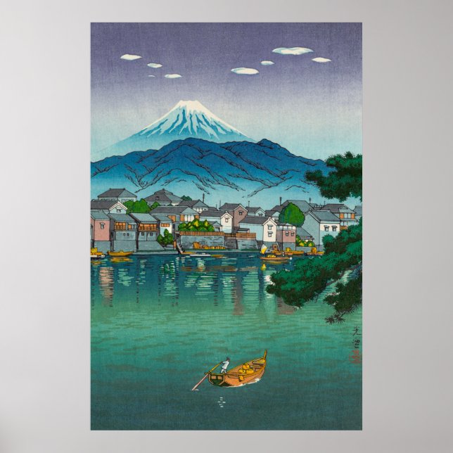 Affiche Port de Tokaido Numazu par Tsuchiya Koitsu (Devant)