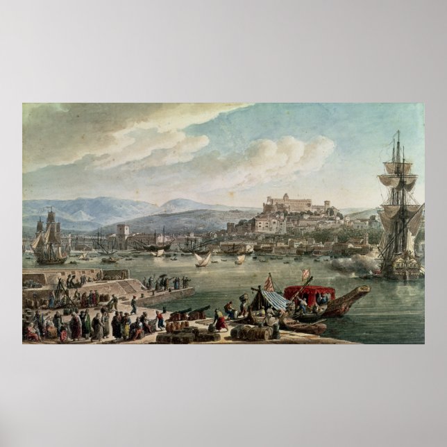 Affiche Port de Trieste, 1802 (Devant)