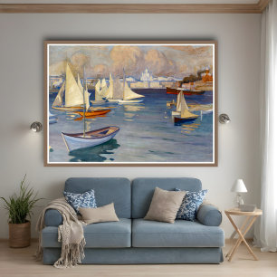 Affiche Port d'Helsinki, Albert Edelfelt