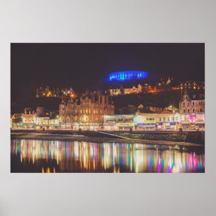 Affiche Port d'Oban la nuit
