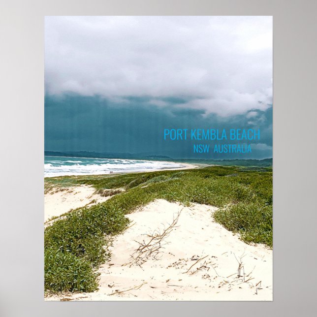 Affiche Port Kembla Wollongong Beach NSW (Devant)