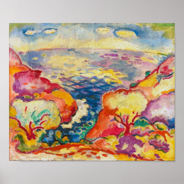 Affiche Port Miou | George Braque | (Devant)