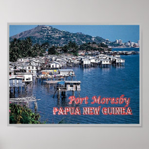 Affiche Port Moresby - Papouasie-Nouvelle-Guinée -