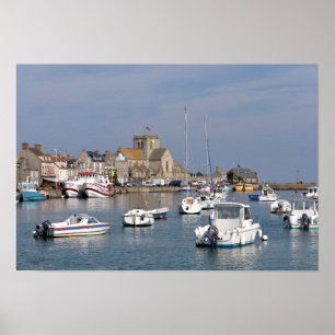 Affiche Port of Barfleur in France