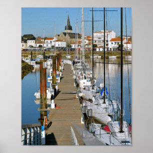 Affiche Port of Saint-Gilles-Croix-de-Vie in France