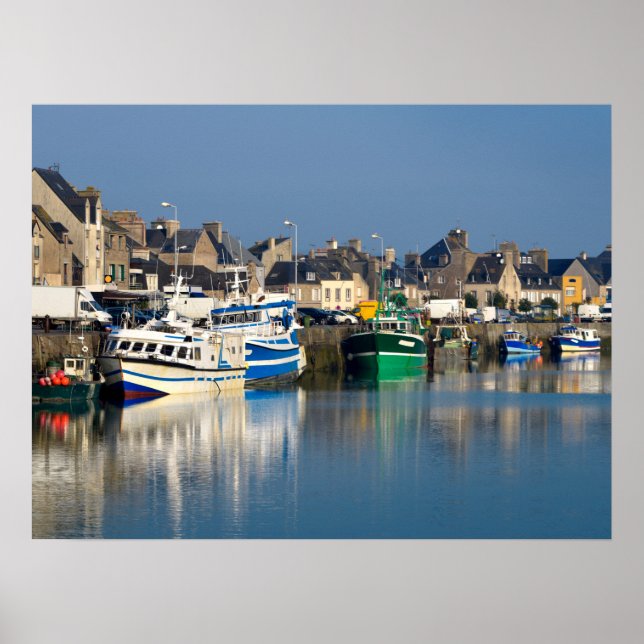 Affiche Port of Saint-Vaast-la-Hougue in France  (Devant)