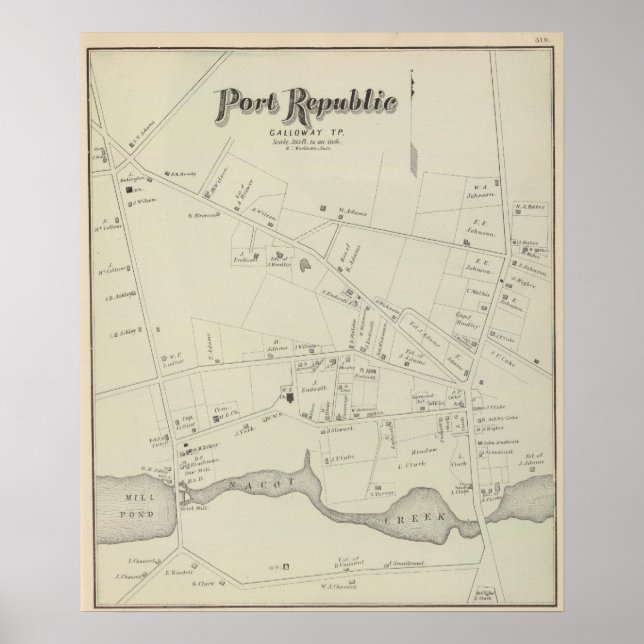 Affiche Port Republic, Galloway Tp, New Jersey (Devant)